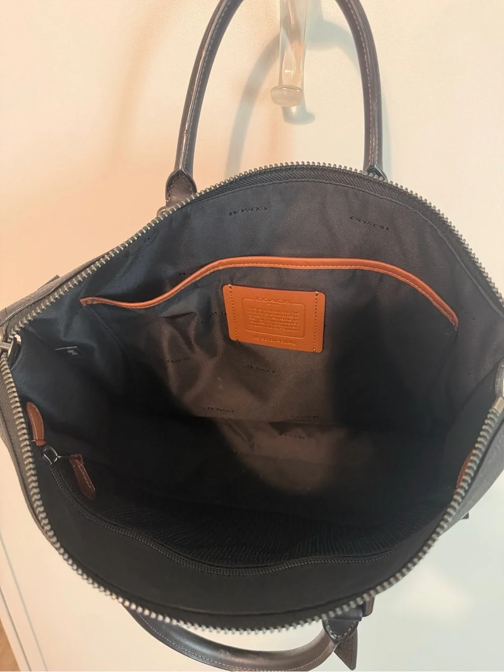 Coach pebbled leather